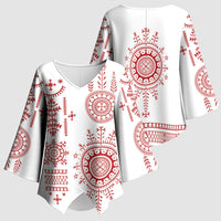 Croatia Sicanje Tattoo Inspired Kimono Sleeve Blouse The Kolo