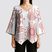 Croatia Sicanje Tattoo Inspired Kimono Sleeve Blouse The Kolo