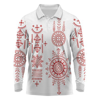 Croatia Sicanje Tattoo Inspired Long Sleeve Polo Shirt The Kolo