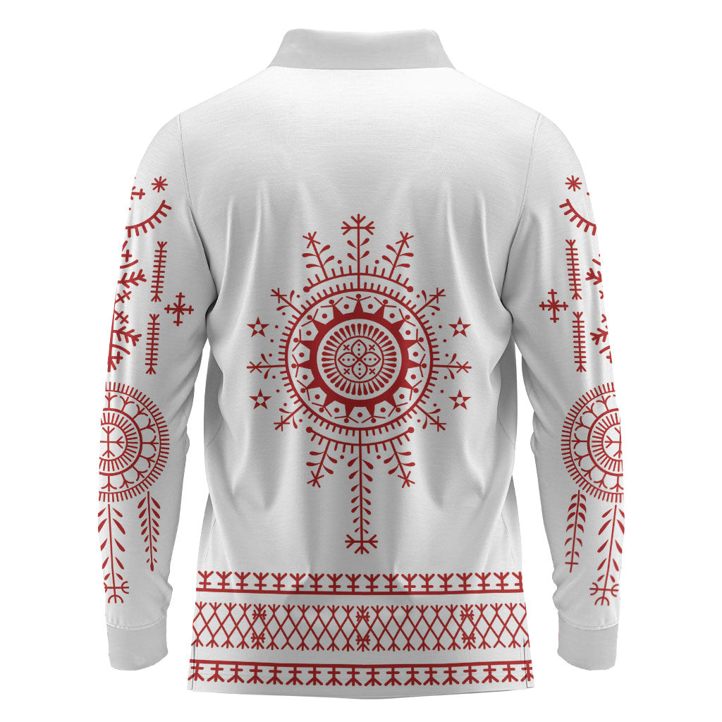 Croatia Sicanje Tattoo Inspired Long Sleeve Polo Shirt The Kolo