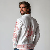 Croatia Sicanje Tattoo Inspired Long Sleeve Polo Shirt The Kolo