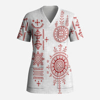 Croatia Sicanje Tattoo Inspired Scrub Top The Kolo