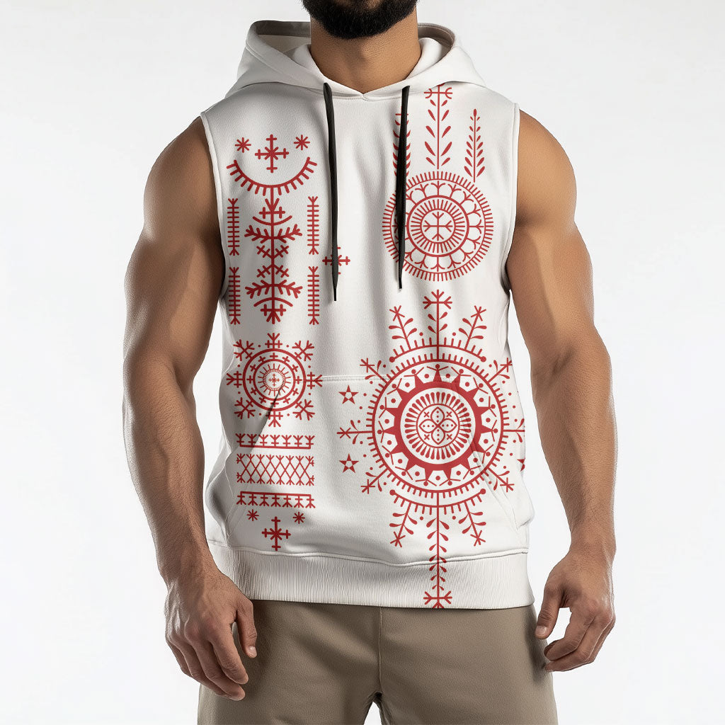 Croatia Sicanje Tattoo Inspired Sleeveless Hoodie The Kolo