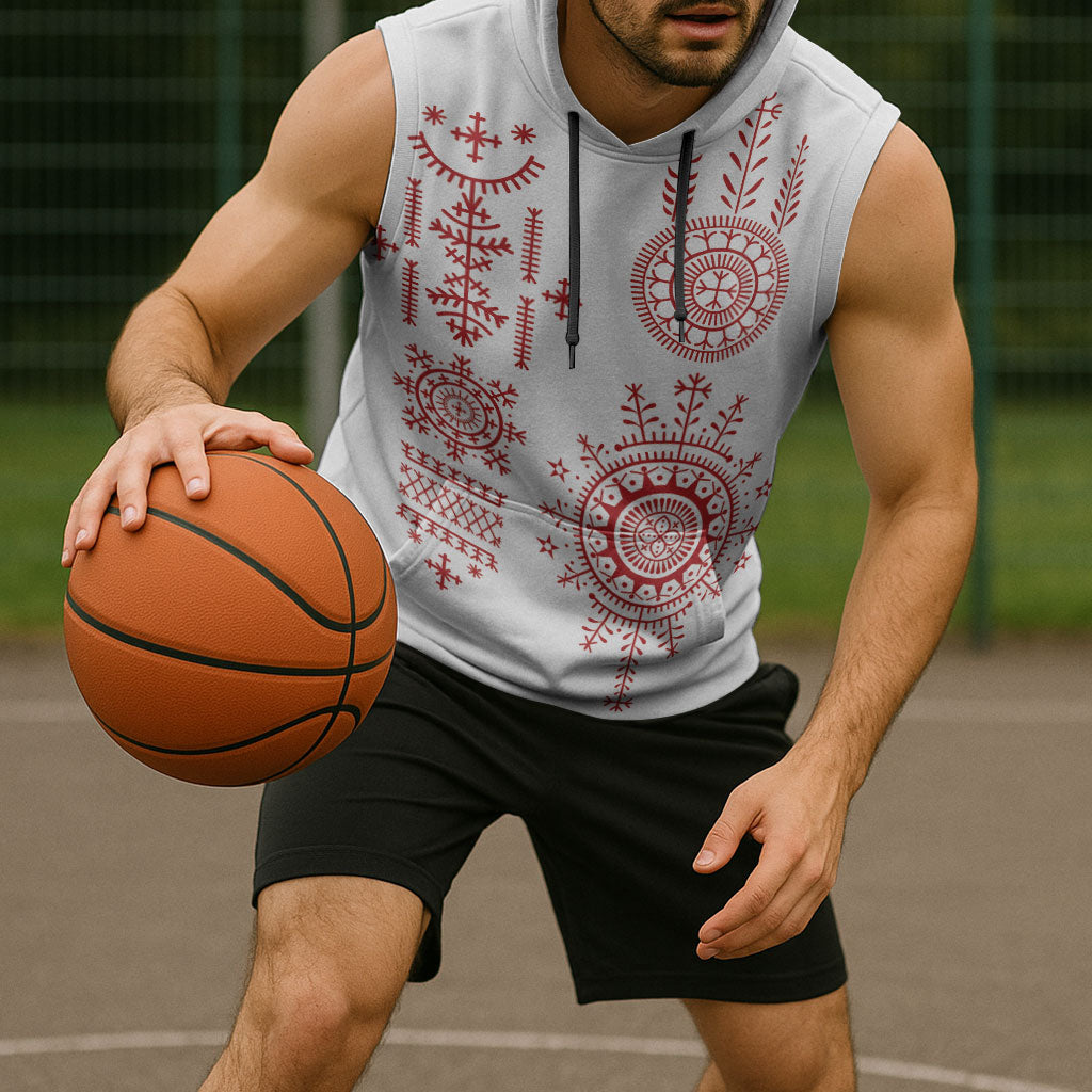 Croatia Sicanje Tattoo Inspired Sleeveless Hoodie The Kolo