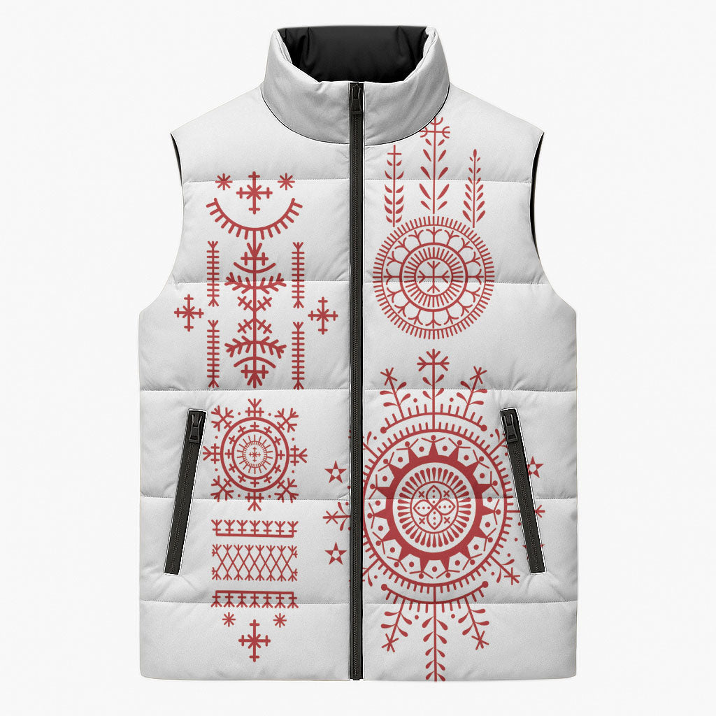 Croatia Sicanje Tattoo Inspired Sleeveless Puffer Jacket The Kolo