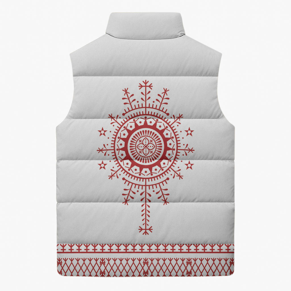 Croatia Sicanje Tattoo Inspired Sleeveless Puffer Jacket The Kolo