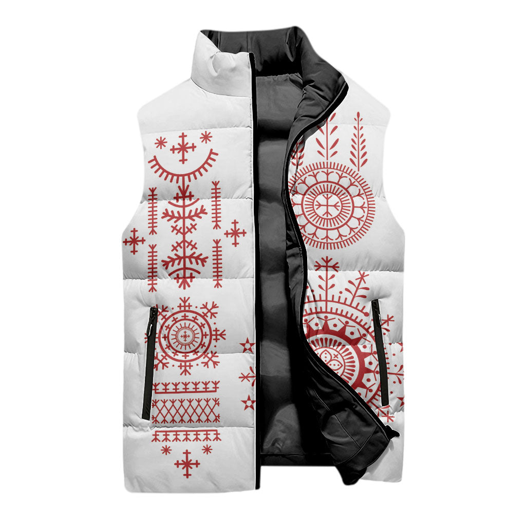 Croatia Sicanje Tattoo Inspired Sleeveless Puffer Jacket The Kolo