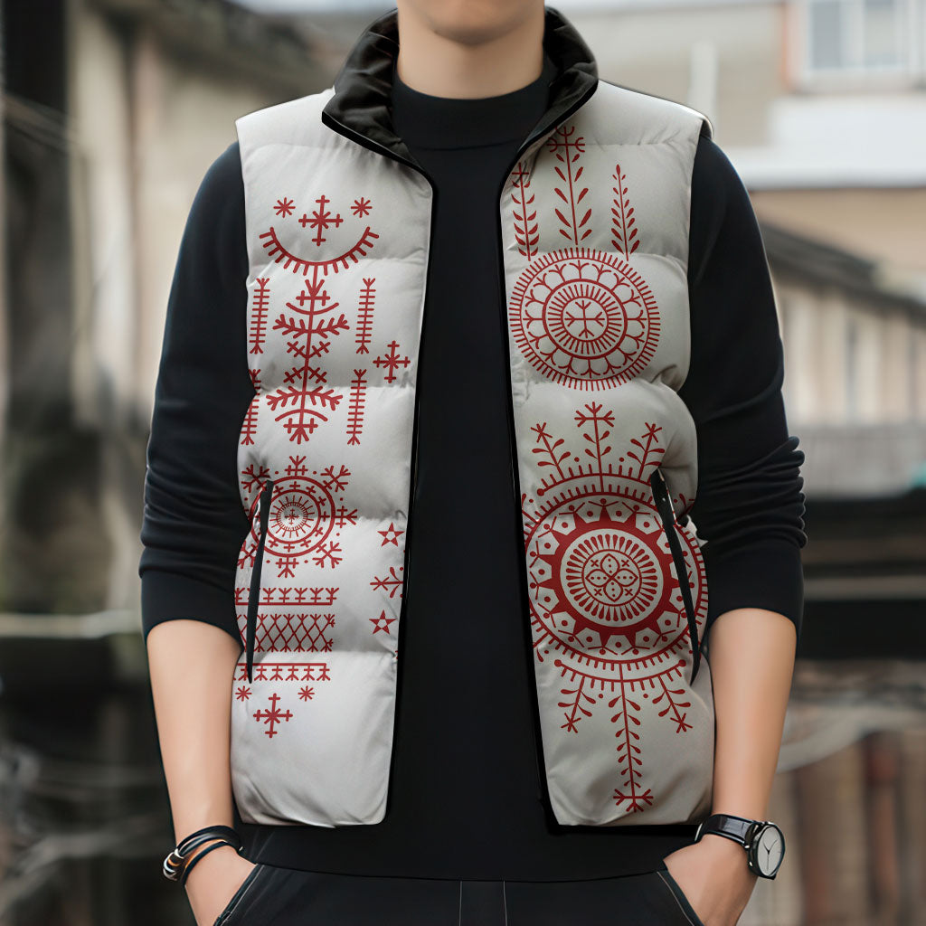 Croatia Sicanje Tattoo Inspired Sleeveless Puffer Jacket The Kolo
