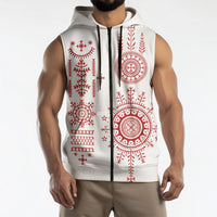 Croatia Sicanje Tattoo Inspired Sleeveless Zip Hoodie The Kolo