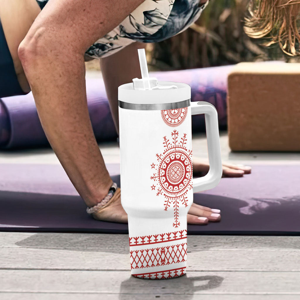 Croatia Sicanje Tattoo Inspired Tumbler With Handle The Kolo