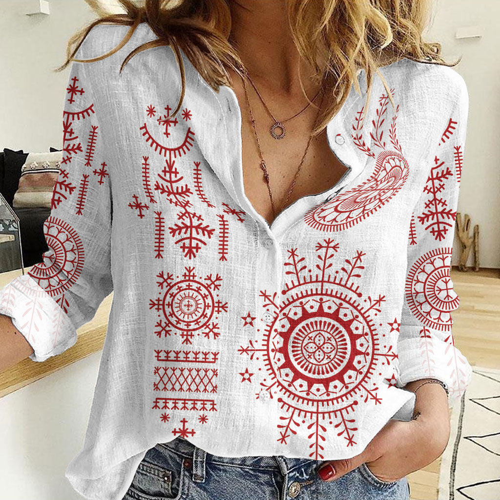 Croatia Sicanje Tattoo Inspired Women Casual Shirt The Kolo