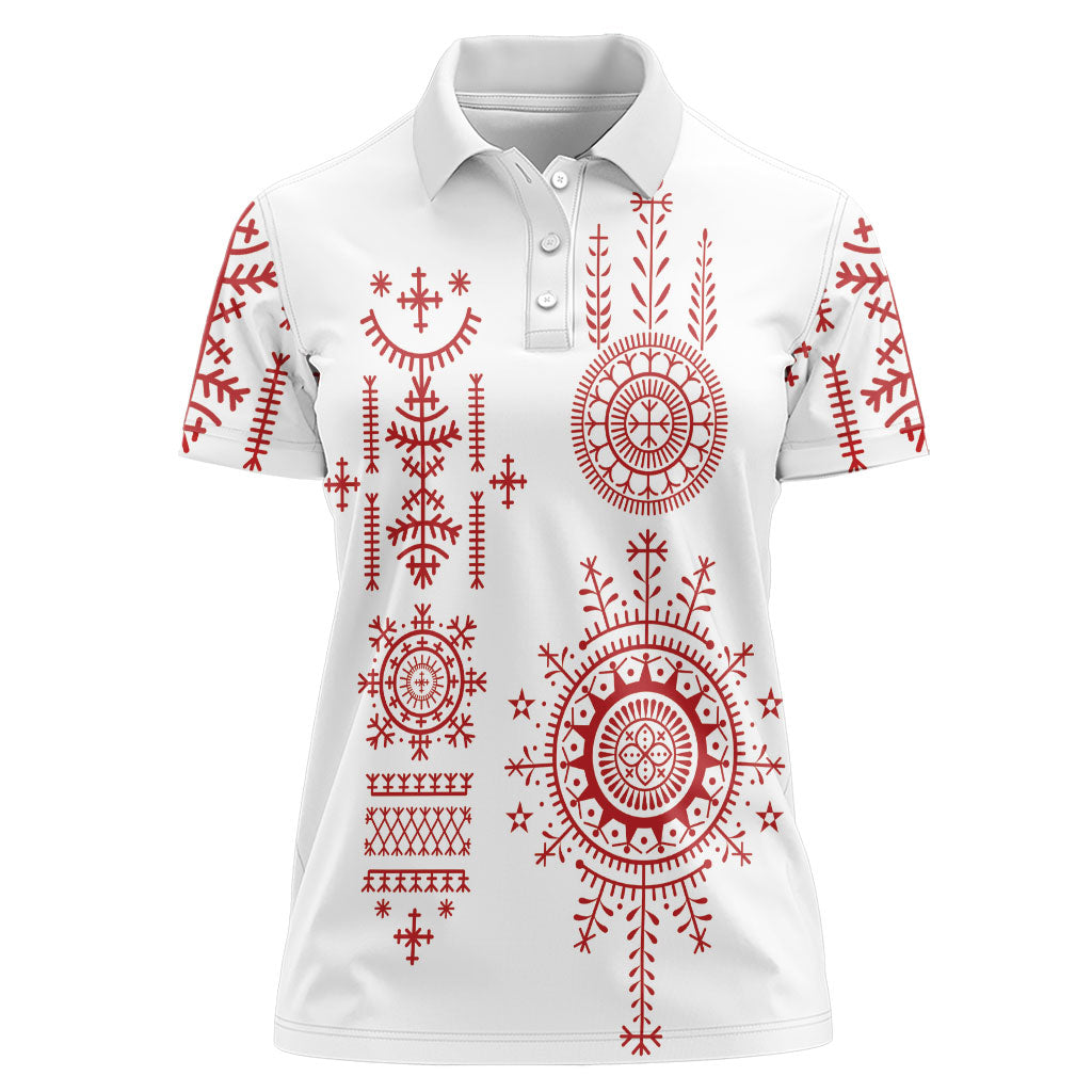 Croatia Sicanje Tattoo Inspired Women Polo Shirt The Kolo