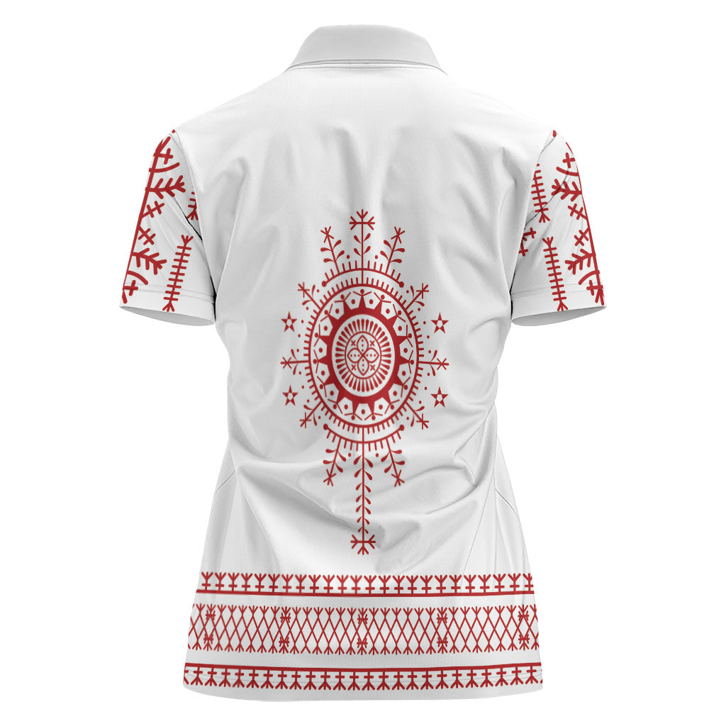 Croatia Sicanje Tattoo Inspired Women Polo Shirt The Kolo