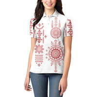 Croatia Sicanje Tattoo Inspired Women Polo Shirt The Kolo