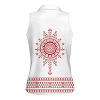 Croatia Sicanje Tattoo Inspired Women Sleeveless Polo Shirt The Kolo