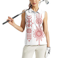 Croatia Sicanje Tattoo Inspired Women Sleeveless Polo Shirt The Kolo
