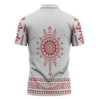 Croatia Sicanje Tattoo Inspired Zipper Polo Shirt The Kolo