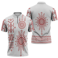 Croatia Sicanje Tattoo Inspired Zipper Polo Shirt The Kolo