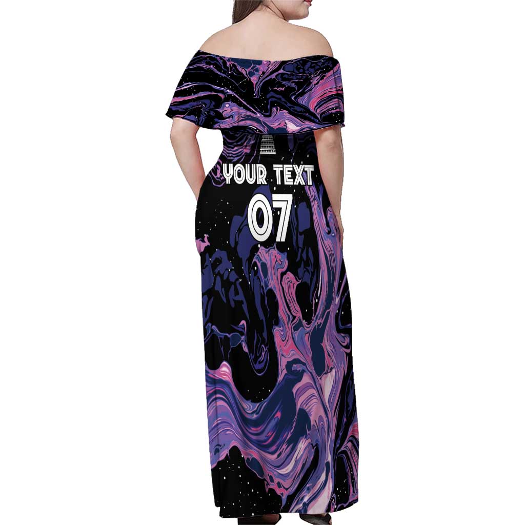 Colombia Football Custom Family Matching Off Shoulder Maxi Dress and Hawaiian Shirt Cano Cristales Style - Todos Somos Campeon LT7 - Wonder Print Shop