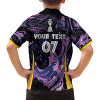 Colombia Football Custom Family Matching Off Shoulder Short Dress and Hawaiian Shirt Cano Cristales Style - Todos Somos Campeon LT7 - Wonder Print Shop