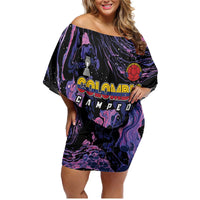 Colombia Football Custom Family Matching Off Shoulder Short Dress and Hawaiian Shirt Cano Cristales Style - Todos Somos Campeon LT7 - Wonder Print Shop