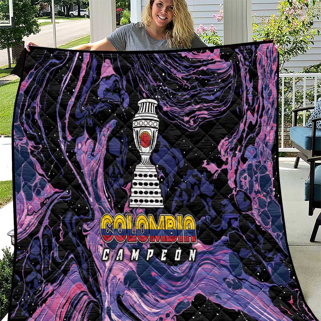 Colombia Football Quilt Cano Cristales Style - Todos Somos Campeon - Wonder Print Shop