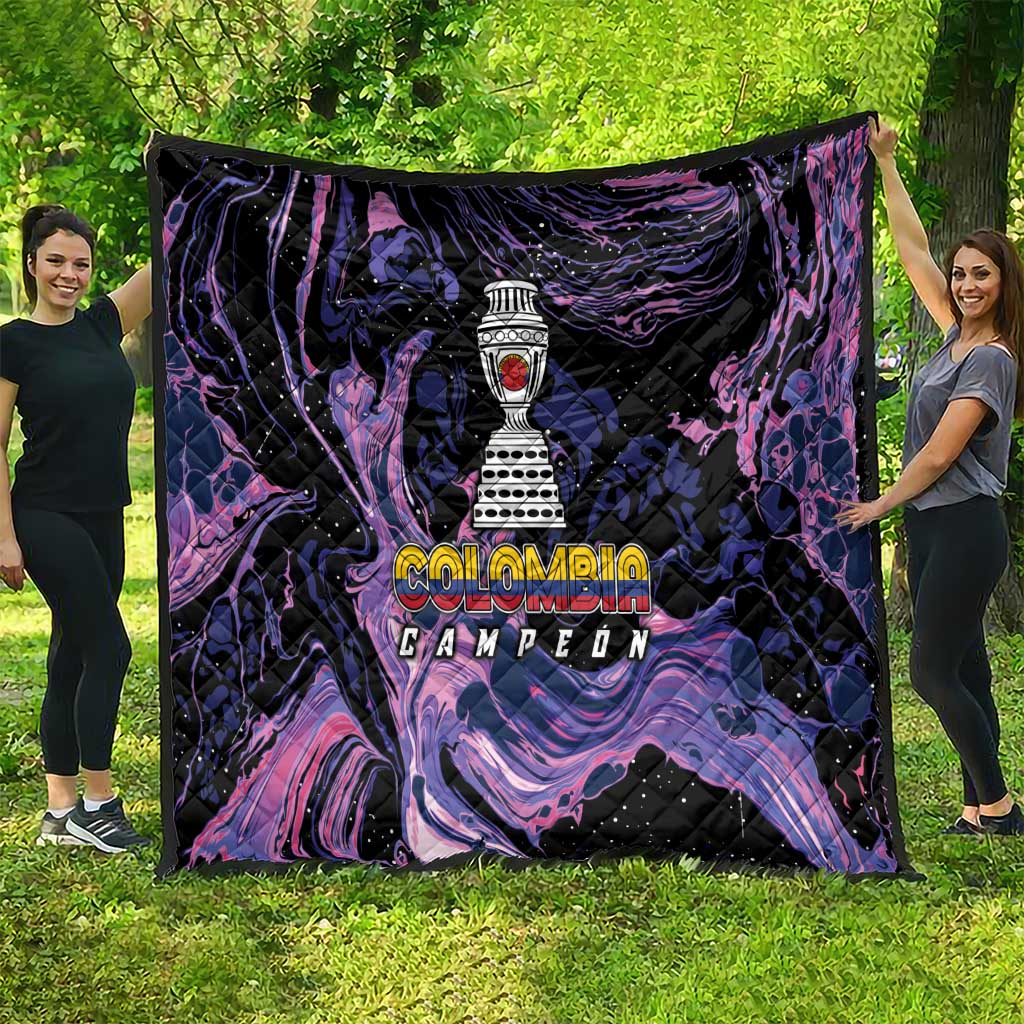 Colombia Football Quilt Cano Cristales Style - Todos Somos Campeon - Wonder Print Shop