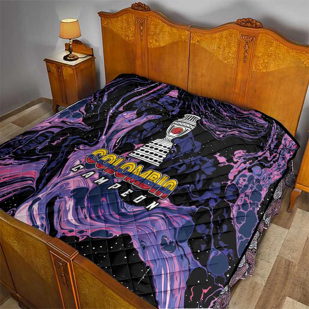 Colombia Football Quilt Cano Cristales Style - Todos Somos Campeon - Wonder Print Shop