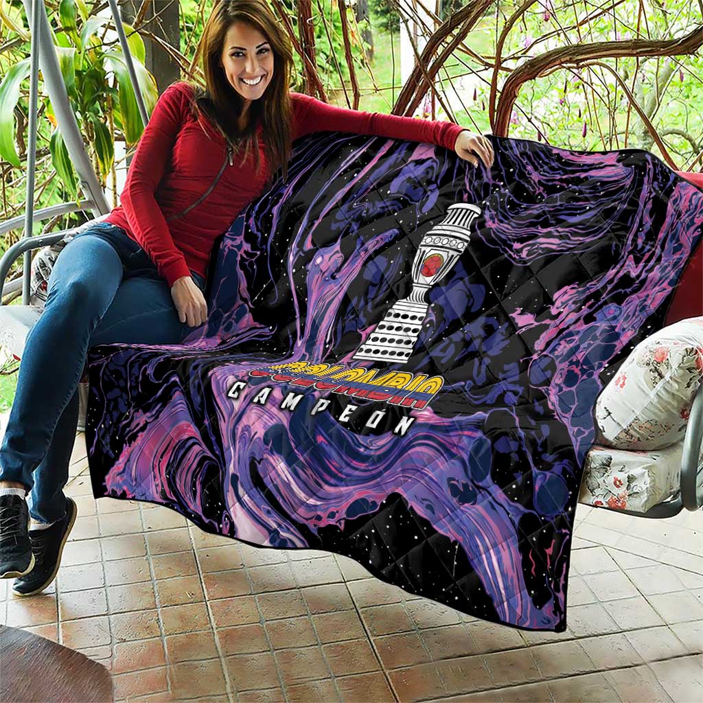 Colombia Football Quilt Cano Cristales Style - Todos Somos Campeon - Wonder Print Shop