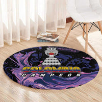 Colombia Football Round Carpet Cano Cristales Style - Todos Somos Campeon
