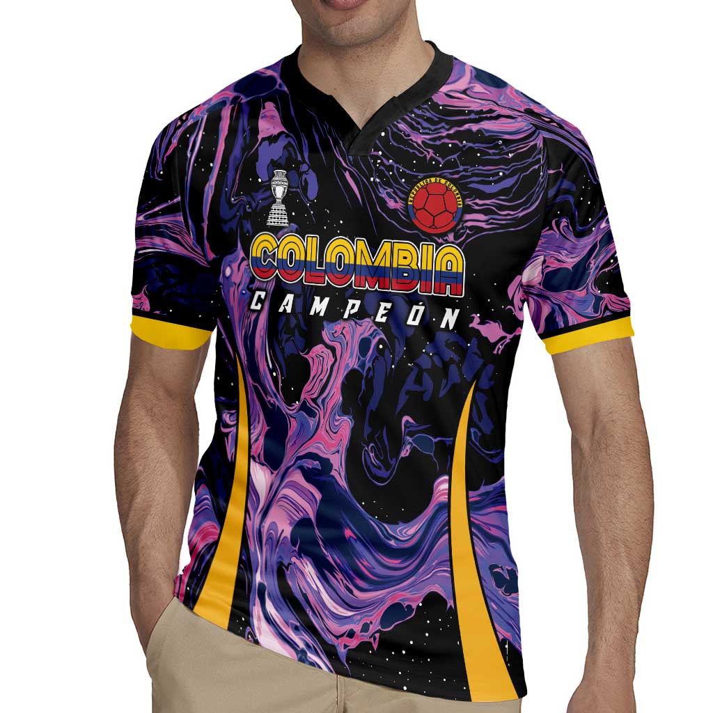 Colombia Football Custom Rugby Jersey Cano Cristales Style - Todos Somos Campeon - Wonder Print Shop
