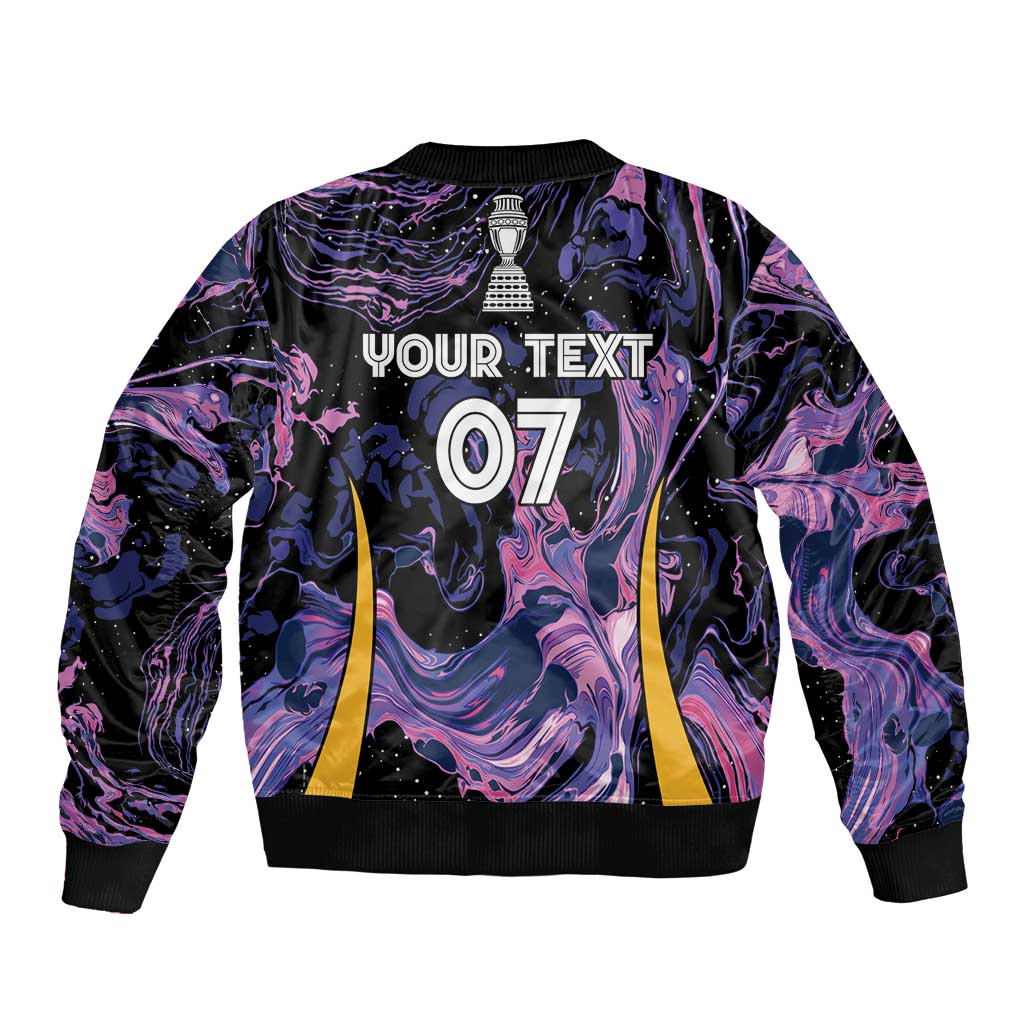 Colombia Football Custom Sleeve Zip Bomber Jacket Cano Cristales Style - Todos Somos Campeon - Wonder Print Shop