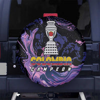 Colombia Football Spare Tire Cover Cano Cristales Style - Todos Somos Campeon - Wonder Print Shop
