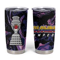 Colombia Football Tumbler Cup Cano Cristales Style - Todos Somos Campeon - Wonder Print Shop