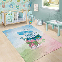 Chucks N Pearls 2024 Area Rug Pink Green Rocking The World LT7 - Wonder Print Shop