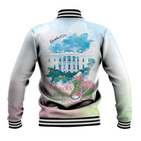 Chucks N Pearls 2024 Baseball Jacket Pink Green Rocking The World LT7 - Wonder Print Shop