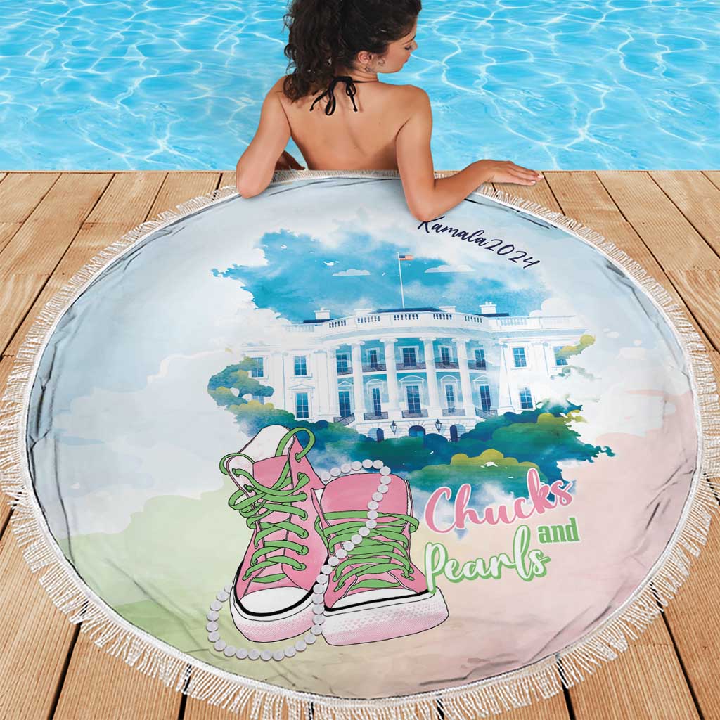 Chucks N Pearls 2024 Beach Blanket Pink Green Rocking The World LT7 - Wonder Print Shop