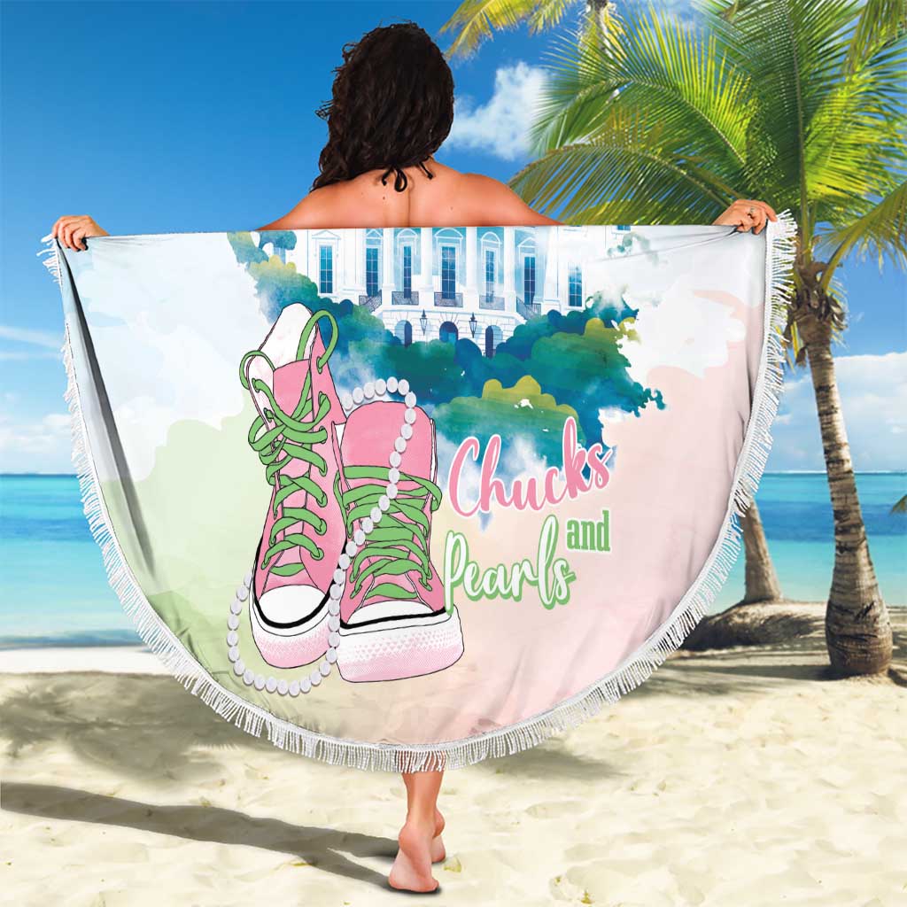 Chucks N Pearls 2024 Beach Blanket Pink Green Rocking The World LT7 - Wonder Print Shop