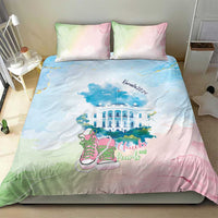 Chucks N Pearls 2024 Bedding Set Pink Green Rocking The World LT7 - Wonder Print Shop