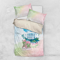 Chucks N Pearls 2024 Bedding Set Pink Green Rocking The World LT7 - Wonder Print Shop