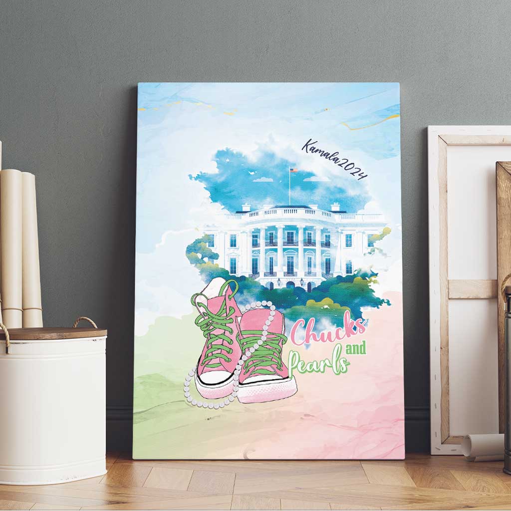 Chucks N Pearls 2024 Canvas Wall Art Pink Green Rocking The World LT7 - Wonder Print Shop