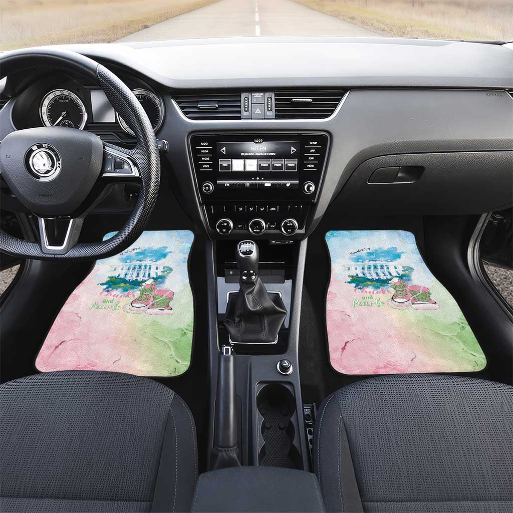 Chucks N Pearls 2024 Car Mats Pink Green Rocking The World LT7 - Wonder Print Shop