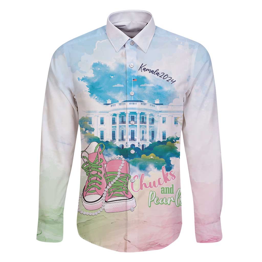 Chucks N Pearls 2024 Family Matching Short Sleeve Bodycon Dress and Hawaiian Shirt Pink Green Rocking The World - Wonder Print Shop