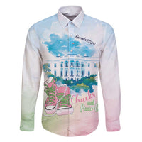Chucks N Pearls 2024 Family Matching Short Sleeve Bodycon Dress and Hawaiian Shirt Pink Green Rocking The World - Wonder Print Shop