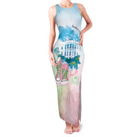 Chucks N Pearls 2024 Family Matching Tank Maxi Dress and Hawaiian Shirt Pink Green Rocking The World - Wonder Print Shop