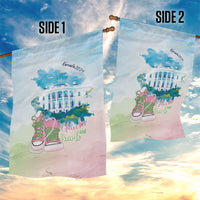 Chucks N Pearls 2024 Garden Flag Pink Green Rocking The World - Wonder Print Shop