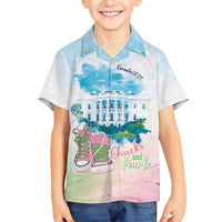Chucks N Pearls 2024 Kid Hawaiian Shirt Pink Green Rocking The World - Wonder Print Shop