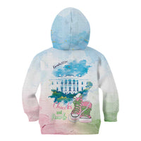 Chucks N Pearls 2024 Kid Hoodie Pink Green Rocking The World - Wonder Print Shop