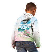 Chucks N Pearls 2024 Kid Hoodie Pink Green Rocking The World - Wonder Print Shop