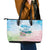 Chucks N Pearls 2024 Leather Tote Bag Pink Green Rocking The World - Wonder Print Shop